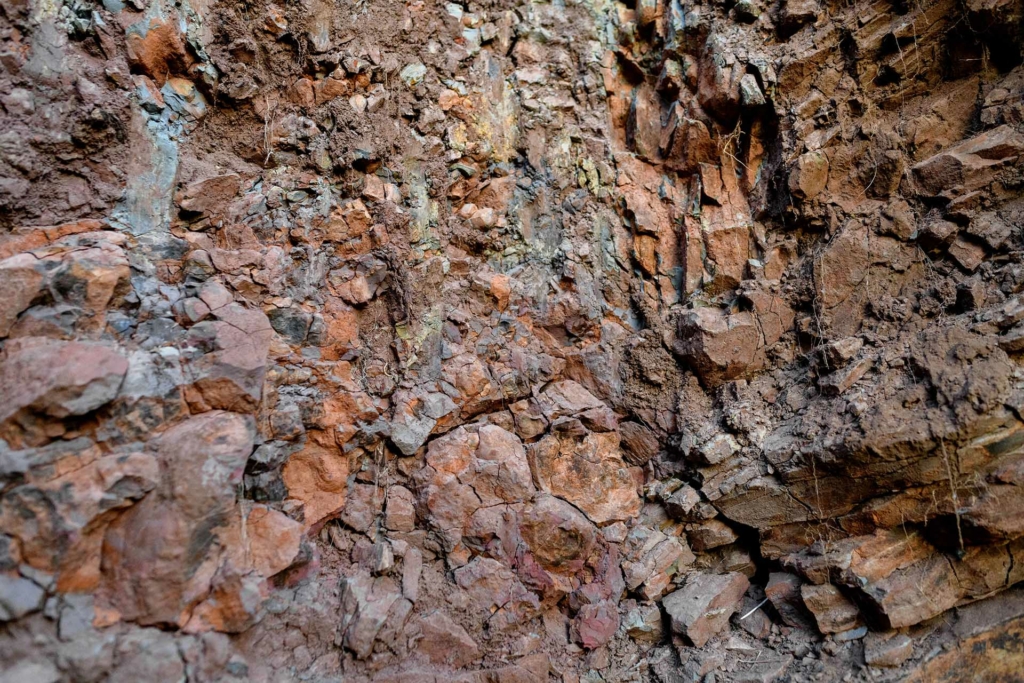 Soil pit detail at Nuns Canyon Vineyard