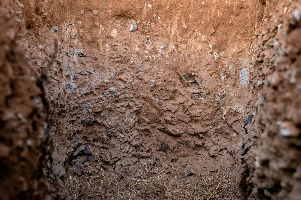 Soil pit at Nuns Canyon Vineyard